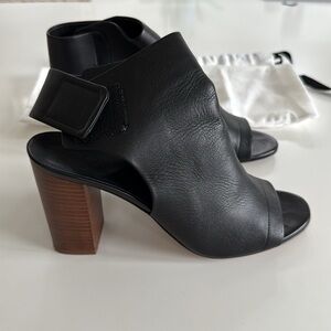 Vince Black Women's Open-Toe Block Heel Sandals Size 9.5